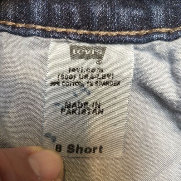 Levi's 515 Jeans Women's 8 Blue Bootcut Stretch Distressed Denim - Picture 4 of 10